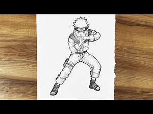 Naruto drawing full body || How to draw Naruto Uzumaki step by step