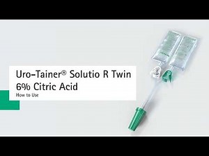 Uro-Tainer® Solutio R Twin 6 % Citric Acid for catheter maintenance - How to Use