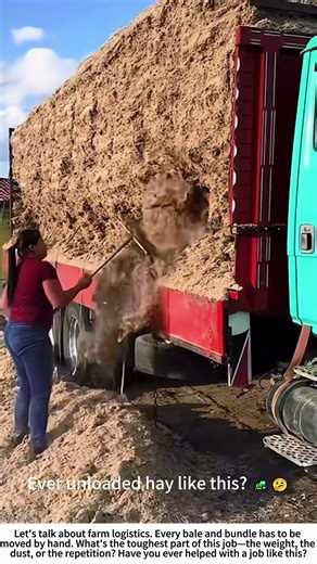 Unloading the Feed: A Farm Essential 🧹🌾
