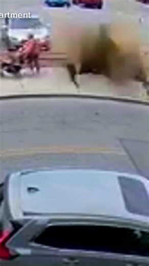 70K views · 747 reactions | Surveillance footage shows the heart-pounding moment when several manhole covers suddenly exploded in Poughkeepsie, New York, narrowly missing Lisa Davis and her grandkids. Read more: https://abcnews.visitlink.me/UdsJ-w | ABC News | Facebook