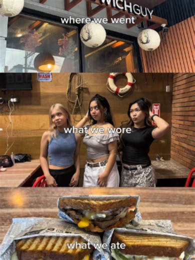 Where we went. 📍 What we wore. 👕 What we ate. 🥪 The perfect day starts at The Sandwich Guy. ✨ #TheSandwichGuy #Sandwiches #whatweate #fypシ #foodieph #weekend