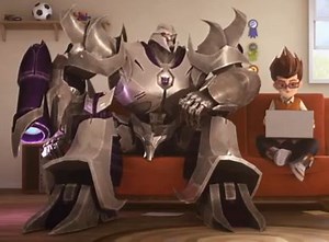 Time Warner Cable Ad featuring Transformers Prime Megatron and Raf