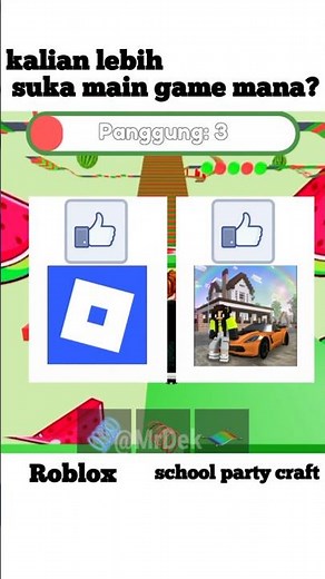 Do you prefer playing Roblox or playing school party craft??? #schoolpartycraft #robloxshorts