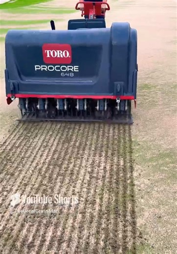 Step by step aerification!!#golfmaintenance #golf #aerification #greens