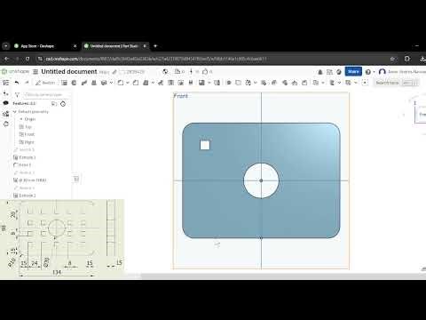 onshape - patrón lineal