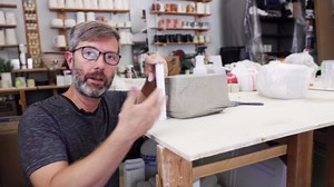 OUTPOST POTTERY Clay Slab Roller for Ceramics & Slicer – For Use With Wire Cutter (Not Included) - Create Clean, Consistent Clay Slabs for Your Ceramic Craftmanships (Plastic)