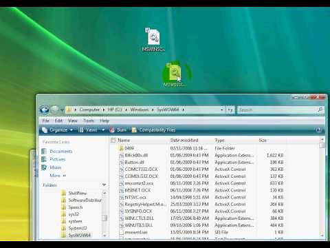 How to Register ocx/dll Files - Tutorial