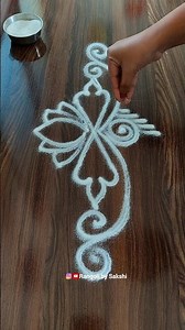 Easy and Beautiful Border Rangoli Design 🌸 Daily Rangoli 🌼 #shorts #dailyrangoli #rangoli #kolam