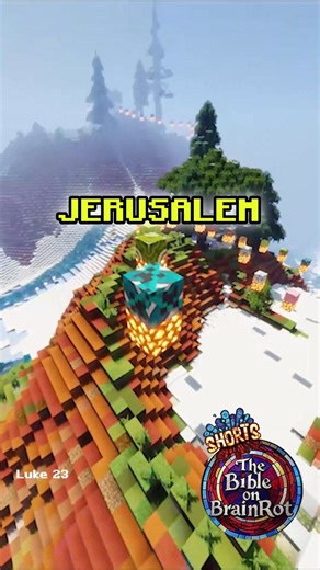 Follow @bibleonbrainrot for more content! This clip depicts Simon of Cyrene bearing the cross after Jesus. Jesus tells the weeping women to weep for themselves and their children, foreshadowing future tribulations. A powerful passage on suffering and prophecy. Follow @bibleonbrainrot! #Bible #Christian #Minecraft #BibleStudy #Jesus #Faith #Religion | The Bible on BrainRot | Facebook