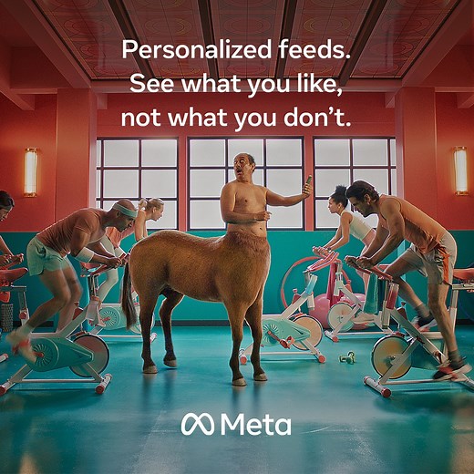 Meta's personalized feeds help you see what you like. So your feed always shows you content that enchants you. | Meta