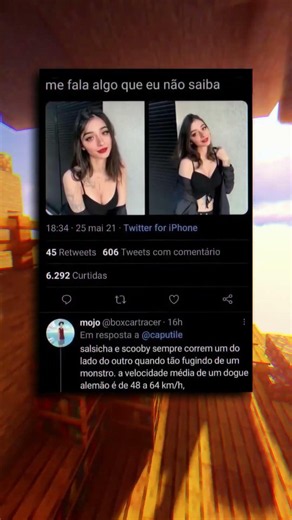 Dizendo algo que ELA NÃO SABE