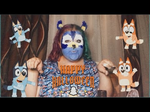 My attempt at a Bluey makeup tutorial!
