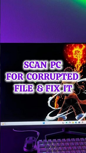 How to scan your pc for corrupted files, and fix it immediately 💻👨‍💻. #pctips #windows11 #pc #pc