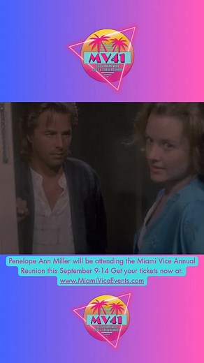 The Miami Vice Annual Reunion on Instagram: "Miss Penelope Ann Miller will be joining us for the Miami Vice Annual Reunion this September 9-14!!! The List of A-List Stars keeps getting bigger and bigger!!!! Get your tickets now you wont want to miss the 1st ever Miami Vice Week!!!! ⭐️⭐️⭐️🎬🎬🎬 . Tickets now available ONLY AT: MiamiViceEvents.com . WITH THE SUPPORT OF THE MIAMI BEACH VISITOR AND CONVENTION AUTHORITY @experiencemiamibeach . #GTA5 #miamivice #miamivicereunion #reunion #Miami #80s