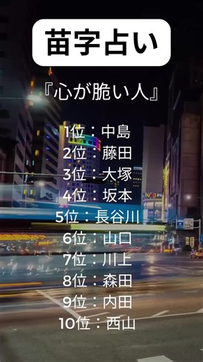 #苗字 #占い師 #占い #スピリチュアル #ランキング動画 #ランキング #おすすめ #占い🔮 @占い師リサ @ヒロヤン I 『青物釣歴40年』イケオジ @復縁のちぃたん @心理の錬金術師 I 無料ストーリー占い⬇️ @michihiroyan_1109 @占い師リサ 2ch @釣りの姉御