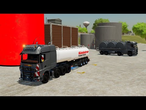 🚜 Oil Delivery to the Factory | Farming Simulator 22 | Production & Logistics