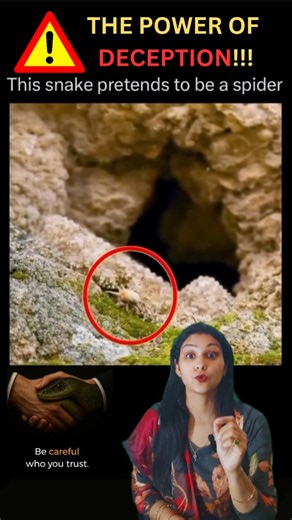 It looks like an ordinary spider… But wait — it’s not a spider at all. This is the **Spider-Tailed Horned Viper** — one of the most deceptive predators in the wild. It hides silently… moves its tail like a crawling spider… and waits patiently for its prey to trust what it sees. The moment the victim believes it’s safe — the strike is instant. Game over. Nature teaches a powerful lesson: Not everything attractive is harmless. Some traps are designed to look tempting. In life too, many things are 