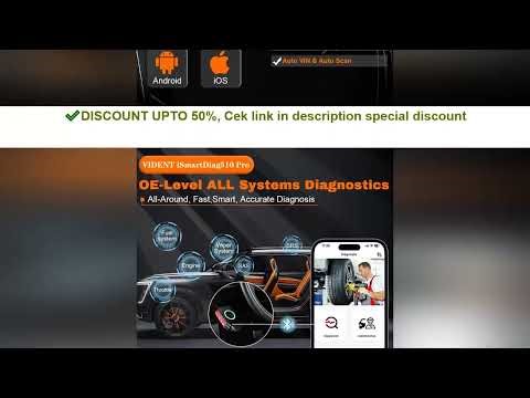 Vident iSmartDiag510 510Pro OBD2 Scanner All System Car Diagnostic Auto Scanner OBD Car code Reader