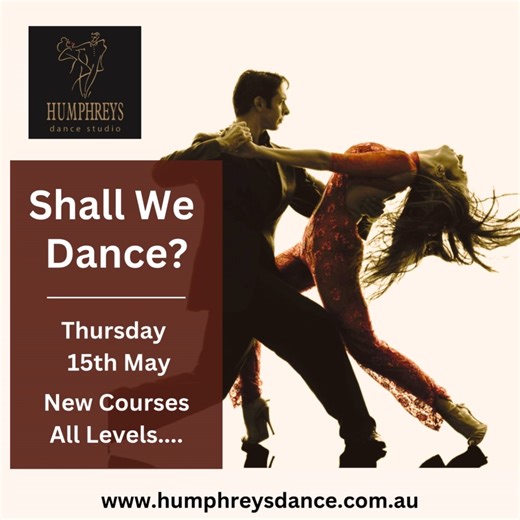 www.humphreysdance.com.au. Change Your Life Forever... Learn to Dance! 💃🕺 Start Your Dance Journey Today with Humphreys Dance Studio! Learn the most popular social dances in just 3 weeks! This May, we're kicking things off with Waltz & Jive. 📅 Level 1 Beginners Class. Thursday, 15th May | 8:30 - 10:00 PM. 🌟 No Partner Needed | No Dance Experience Required! Already have some experience? Join our Level 2 Waltz & Jive class at 8:30 - 10:00 PM! 💥 Special Intro Offer: New to Humphreys? Take adva
