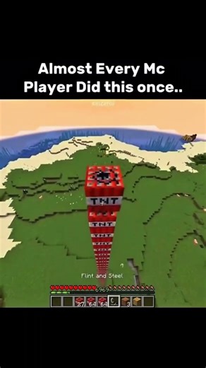 Almost Every Mc Player Did This Once | Minecraft Shorts #shorts