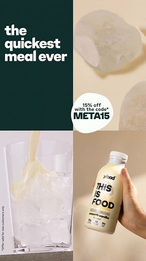 35K views | Tired of skipping meals or grabbing junk on the go? Meet yfood - the balanced meal you can drink.  Packed with protein, fibre, vitamins & minerals 磻 Keeps you full for 3-5 hours ⏱️ Ready in seconds  Our Taster Pack is the best way to try yfood - save 15% off your first order! Code: META15 | yfood | Facebook