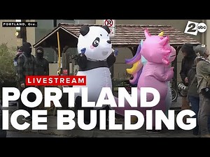 Live from Portland ICE building on Saturday, October 11, 2025 at 2:30pm