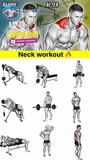 Neck Workout for Thick Neck 💪🔥 | Before vs After