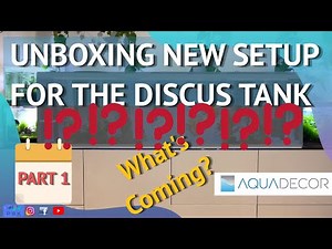 NEW SETUP FOR THE DISCUS TANK - unboxing E15 Aquadecor 3d background and additional items (PART 1)