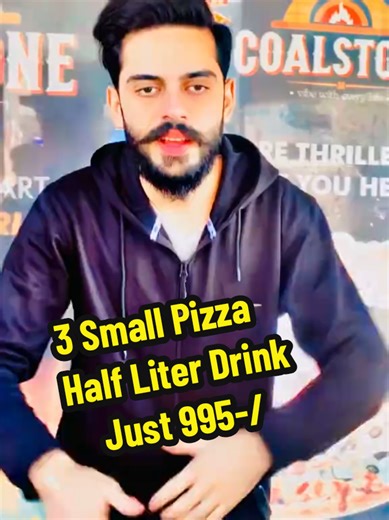 3 Small Pizza Full Loaded And Half Liter Drink Just 995-/ #viral_video #food #sargodha #100000kviews10000klikes #ftp