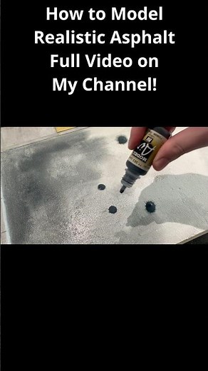 How to Make Realistic Asphalt Texture for Miniature Roads and Parking Lot Dioramas #diy #asphalt
