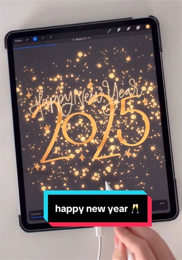 Designing for New Year 2025 with Procreate