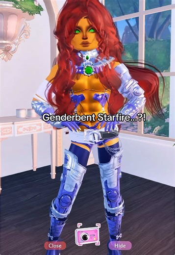 Starfire Cosplay: Genderbent Transformation
