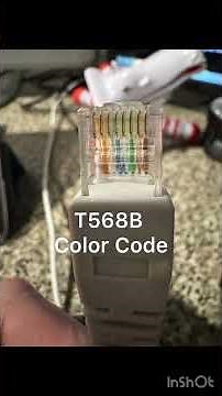 Practice remembering the T568B color code. #t568b #networkwiring #cat6 #cat5e #cat5