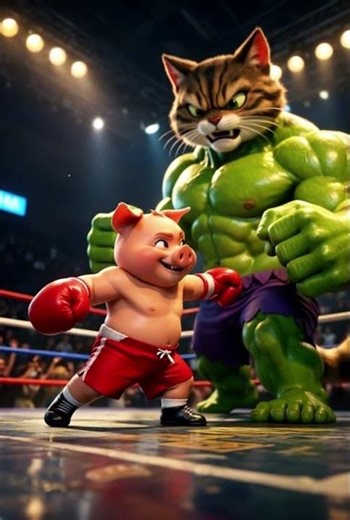 Hulk vs. Piggy: The fight we didn't know we needed #shorts