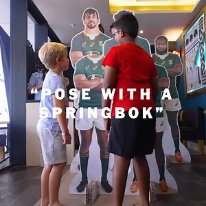 We let these customers know that Spur is the proud official restaurant partner of the Springboks with a photo booth surprise 🔥👇 Say cheeeeese! #OfficialRestaurantPartner #SpurSteakRanches | Spur Steak Ranches