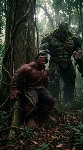 Hulk vs Monstro da Floresta O RESGATE ÉPICO É REAL! #aivideo #hulk #trendingshorts #ai #funny