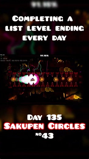 Day 135 of Completing a List Demon Ending Everyday Until I Can't #gameplay #geometrydash #gaming #gd