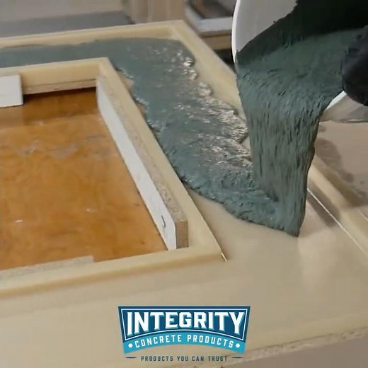 Direct casting GFRC concrete countertops with AR glass fibers from Integrity Concrete Products