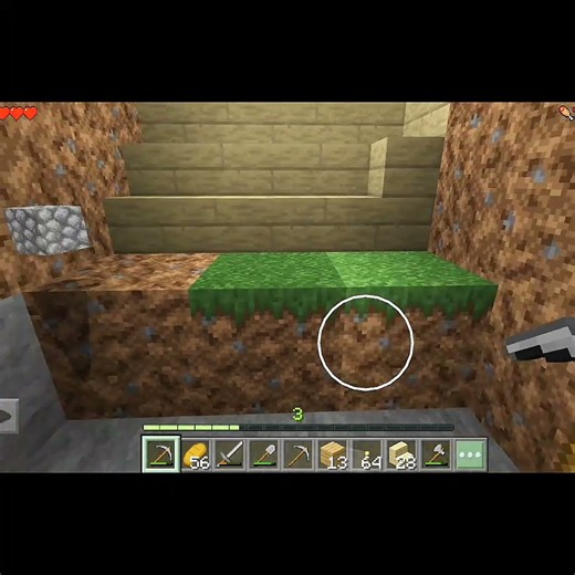 Minecraft gufa ke andar step kaise lagate Hain#minecraft #shortvideo #youtubeshorts