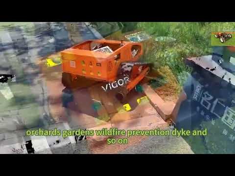 Buy Vigorun VTLM800 remote control track tank lawn mower for sale made by Vigorun Tech on Alibaba