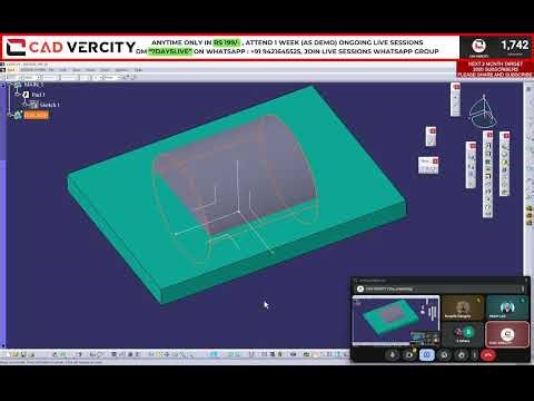 Design Day 6 | Boolean Operations in CATIA | Beginner to OEM Method