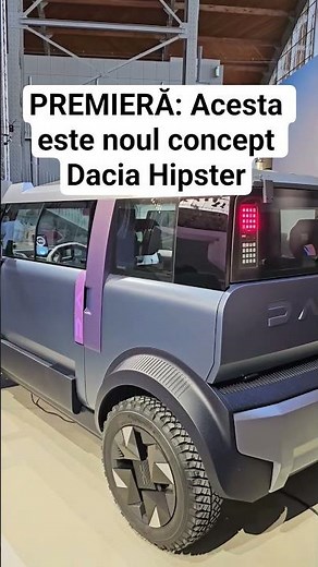 Dacia tocmai a prezentat noul concept Hipster.