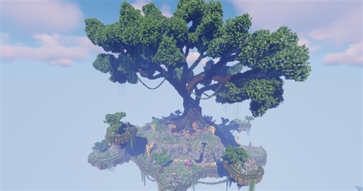 Massive Tree Hub & Minigame Spawn - The Tree of Iwan Minecraft Map