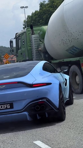 A1 Garage on Instagram: "Baby Blue Aston Martin Vantage 🥶 🎥 @jtcarspotz"