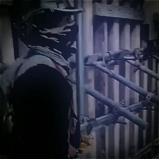 Construction Worker Navigates Scaffold Tasks on Site