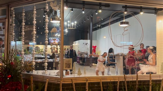 Come downtown tonight to see some fun Living Windows including our very own GDA dancers at Element. ❤️💚 | Grace Dance Academy