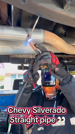 Straight pipe Silverado = perfect combo 🔥 StraightPipe #StraightPiped #Silverado #ChevySilverado #ChevyTruck | JJ Mufflers