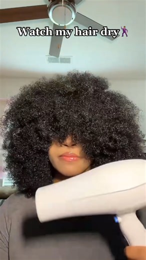 Air dry vs blow dry afro hair results