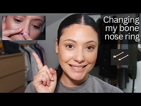 How to change your nose ring/ Bone Nose stud/ How to change Bone nose ring