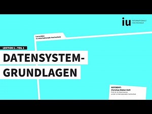 Die Grundlagen von Datensystemen | Data Engineer | Einblicke ins Studium